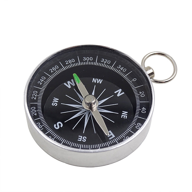 Lightweight Mini Aluminum Compass Keychain for Outdoor Survival