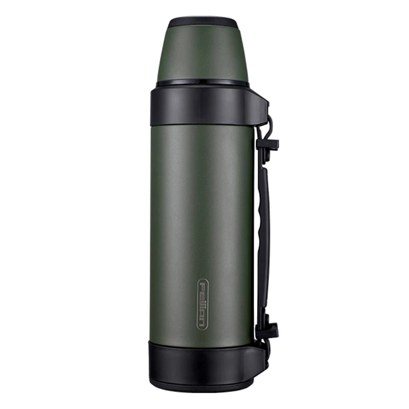 Large Capacity Stainless Steel Thermal Travel Mug - Keeps Hot and Cold Drinks for 24 Hours, 1200/1500ML