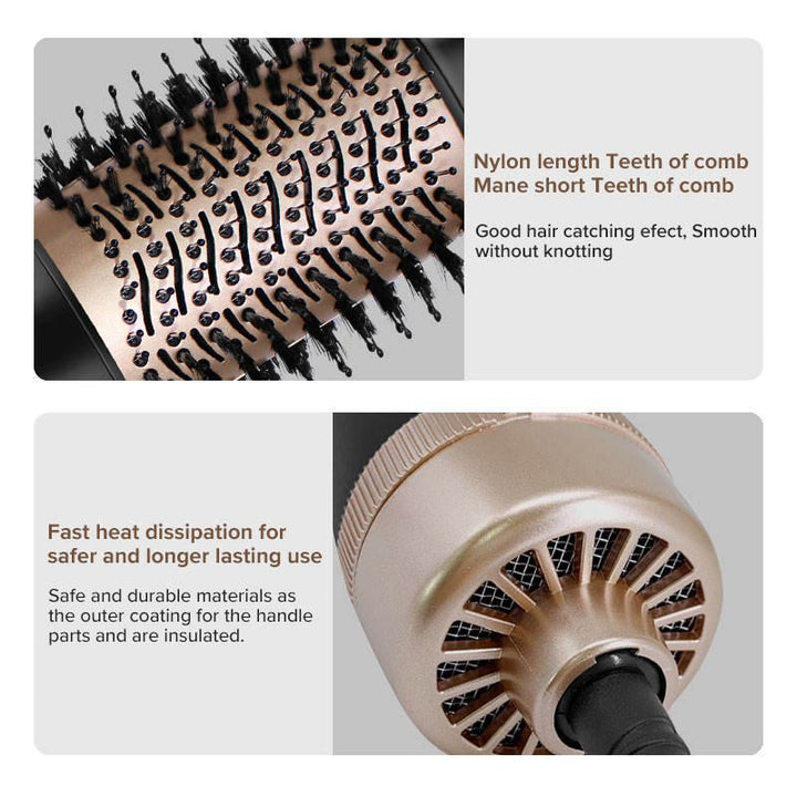 2-In-1 Hot-Air Brush & Negative Ionic Hair Dryer