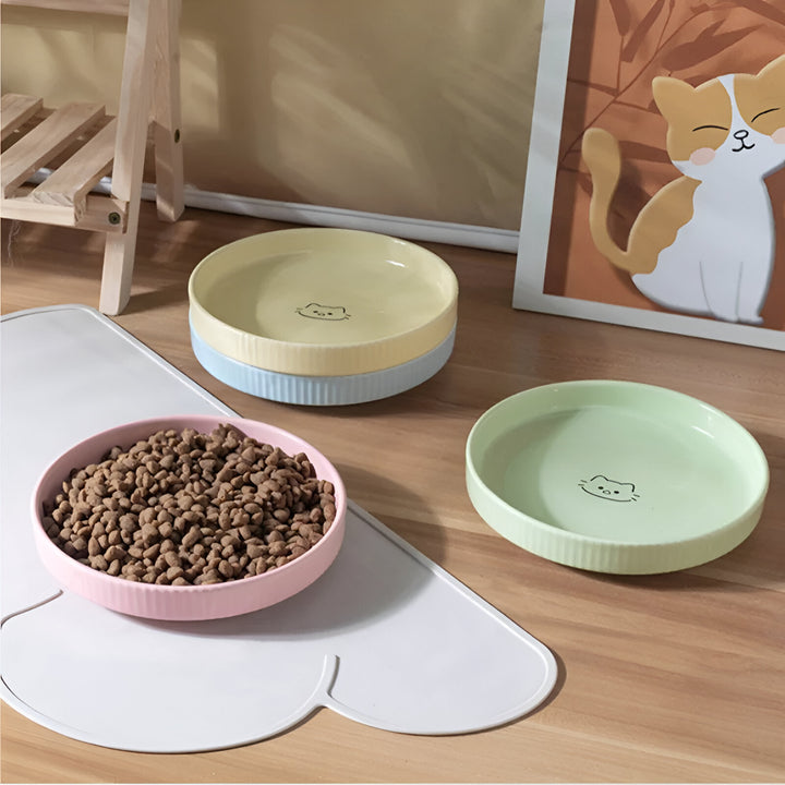 Adorable Ceramic Pet Food & Water Bowl for Cats and Puppies