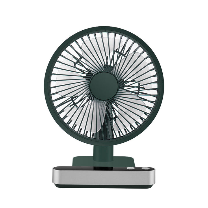 USB Rechargeable Oscillating Desk Fan with 4 Speed Settings