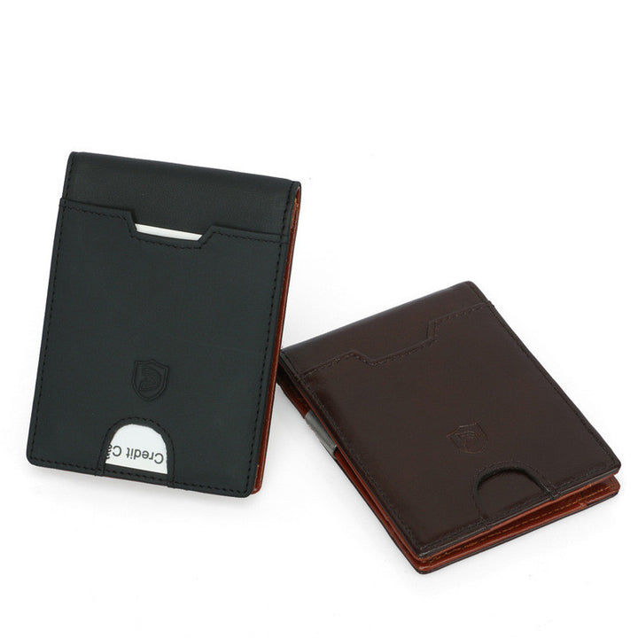 RFID Men's First Layer Leather Wallet