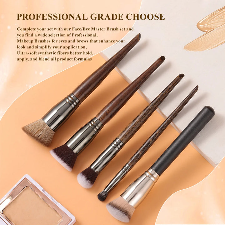 High-Quality Synthetic Hair Foundation & Concealer Makeup Brush Set