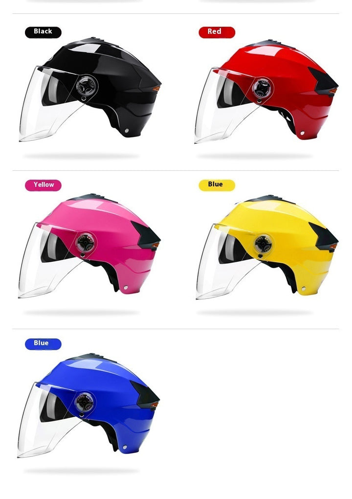 Electric Bicycle Helmet Men's And Women's Four Seasons Universal Battery Car Helmet