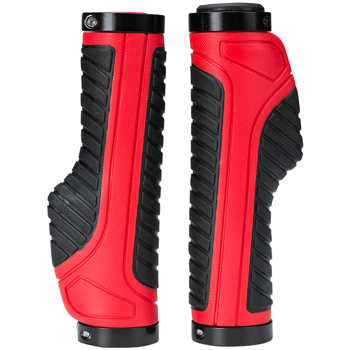 Shock-Absorbing Double Lock Bicycle Grips for MTB and Road Bikes