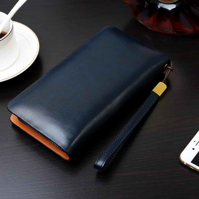 The new Korean Long Wallet men single zipper handbag multifunctional leisure bag bag wholesale mobile phone manufacturers