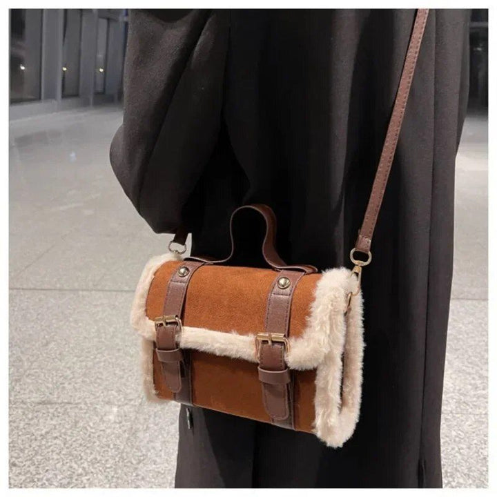 Chic Winter Plush Crossbody Bag