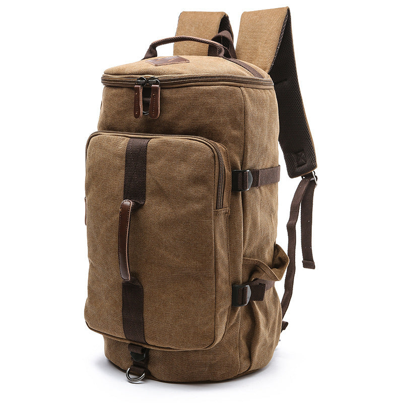 Cylinder leisure backpack computer bag