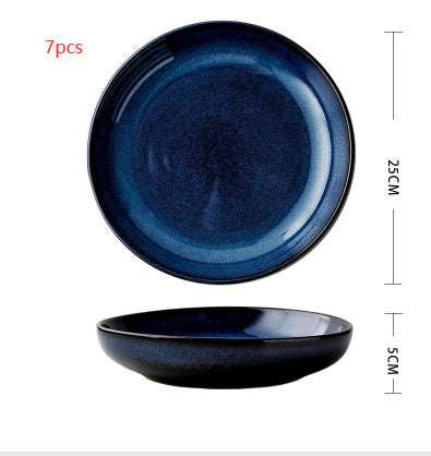 Ceramic Deep Plate Round Dinner Plate Soup Plate