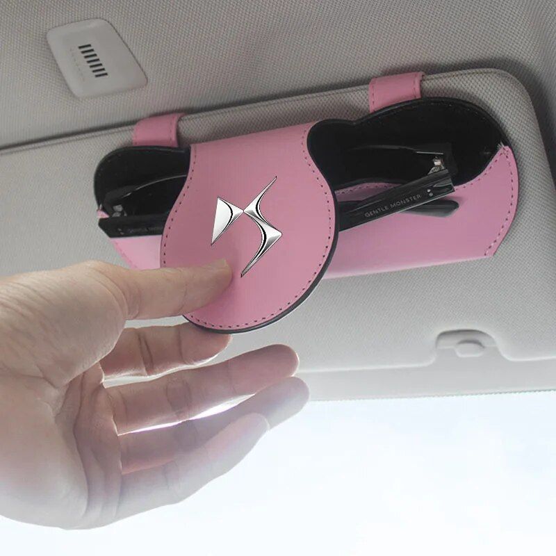 Universal Car Visor Sunglasses Case Holder Clip