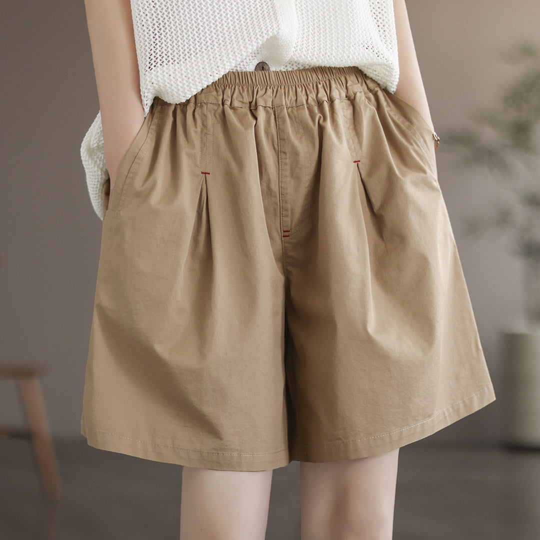 Comfortable Mori Girl Style Cotton Shorts for Summer
