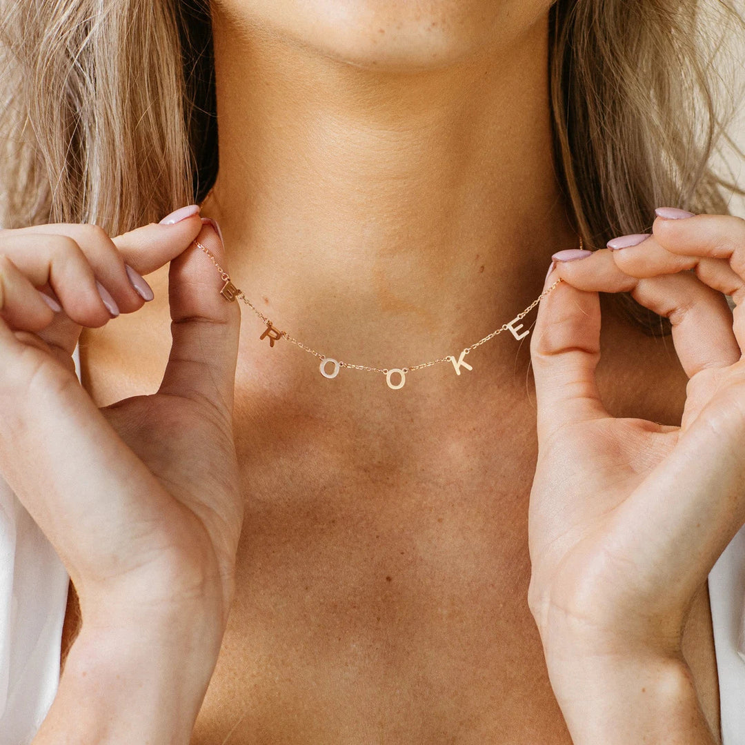 Personalized Alphabet Name Necklace DIY