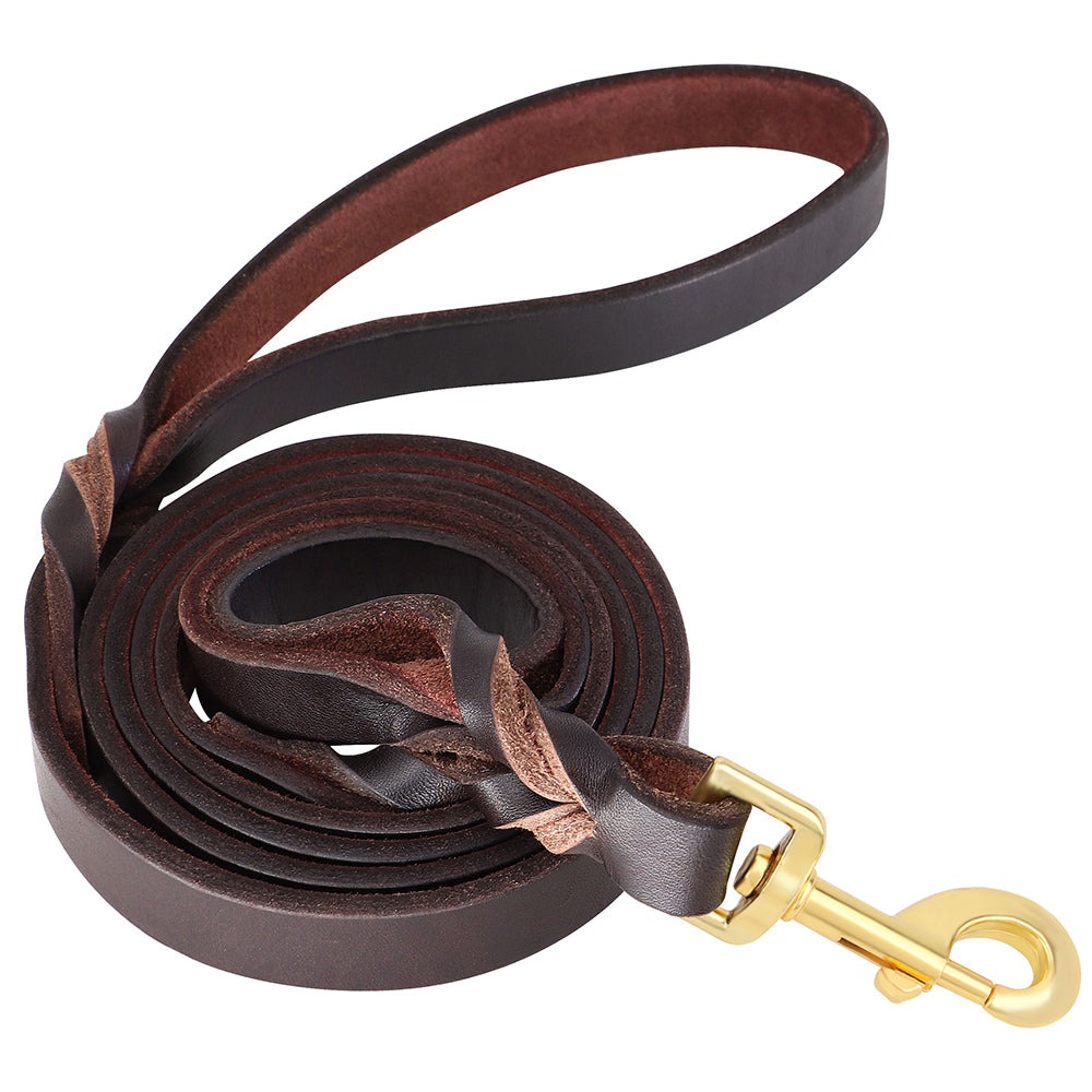 6ft Genuine Leather Dog Leash