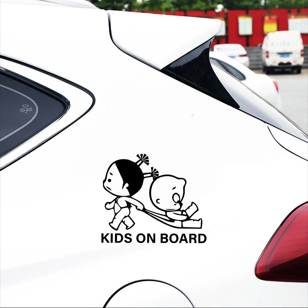 Baby On Board Car Sticker - Funny Child Safety Warning Decal