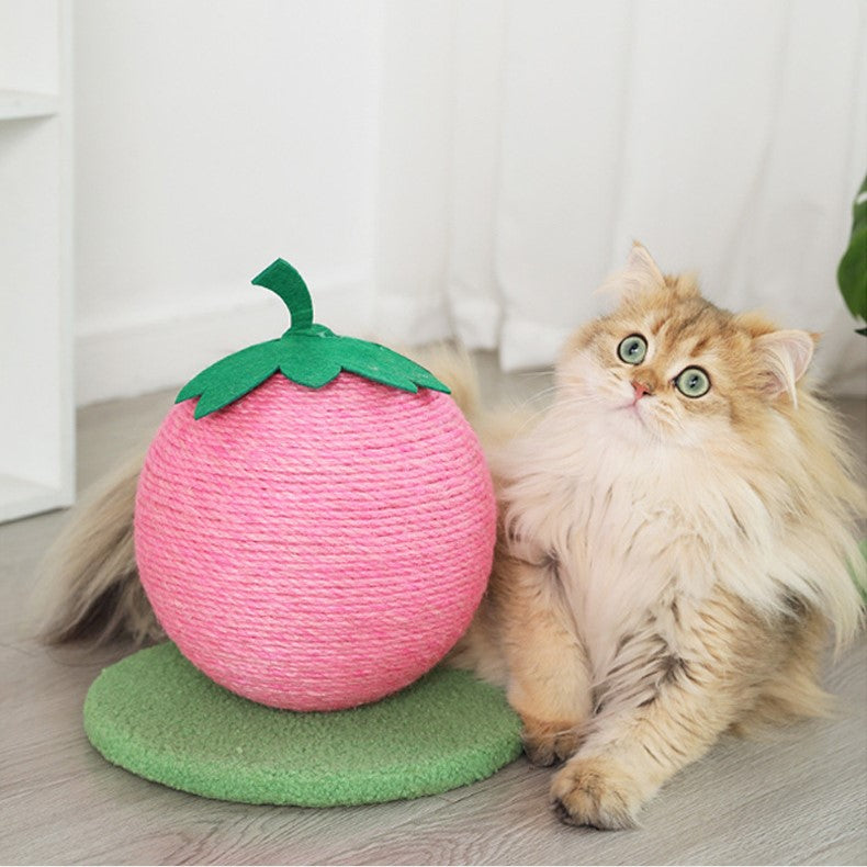 Sisal Fruit Cat Scratching Board with Climbing Frame