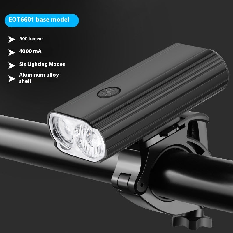 L2 2 Bicycle Light TYPE-C Rechargeable Aluminum Alloy Bright Headlight Can Be Installed For Hoisting Night Riding