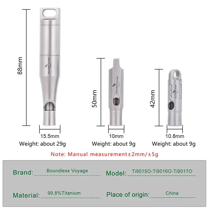 Titanium Emergency Survival Whistle