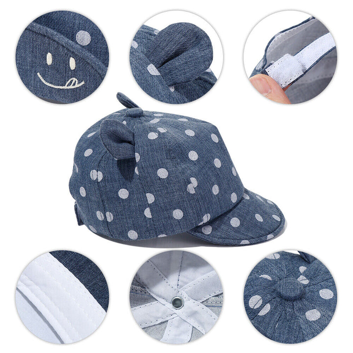 Cute 3D Ear Animal Cotton Sunhat for Toddlers