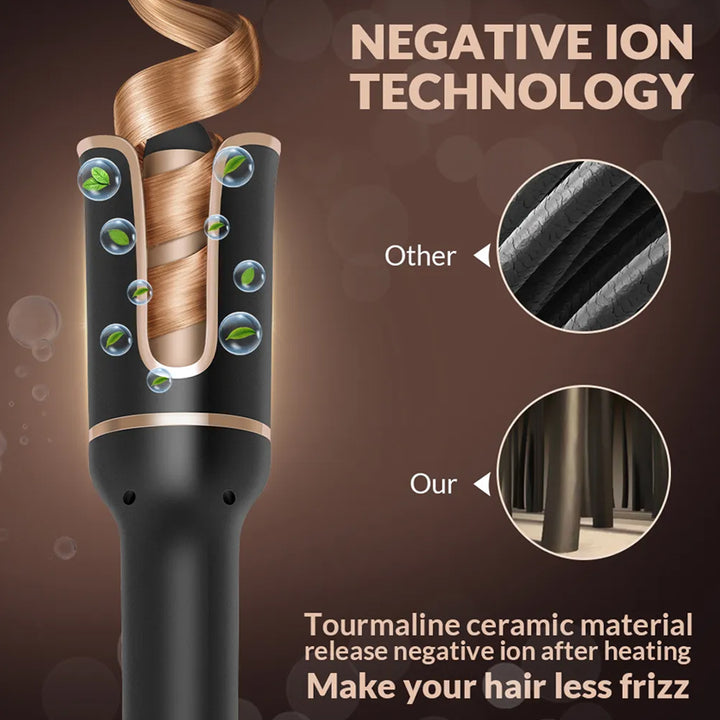 Auto Rotating Ceramic Hair Curler