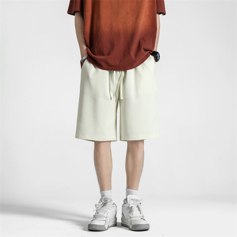 Japanese Style Simple Pure Color All-matching Casual Shorts