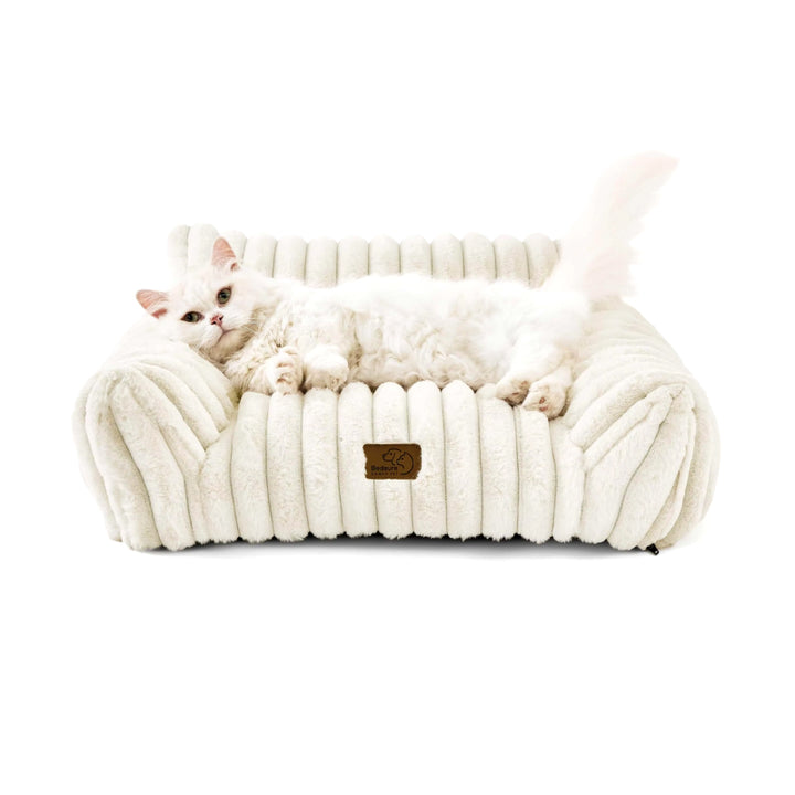 Warm Plush Cat and Dog Bed for Winter Comfort