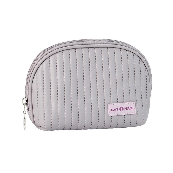 Compact Shell Cosmetic Bag for Women | Travel-Sized Makeup Pouch