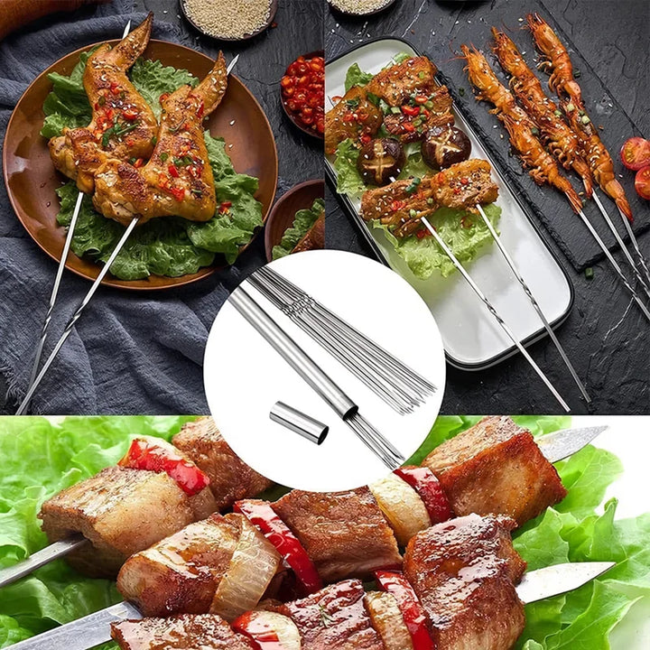 Stainless Steel BBQ Skewers Set