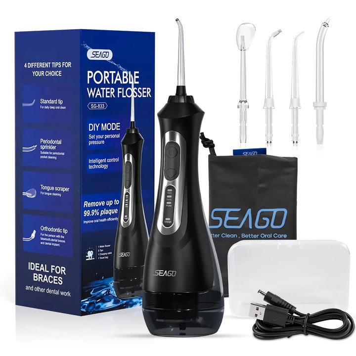 Portable Water Flosser — USB Rechargeable With 3 Modes