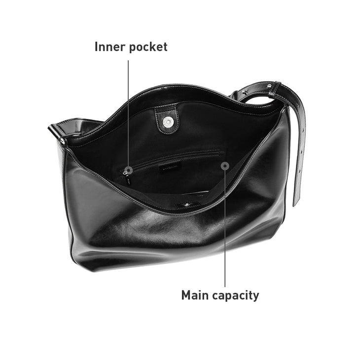 Trendy Large Leather Tote Bag for Women