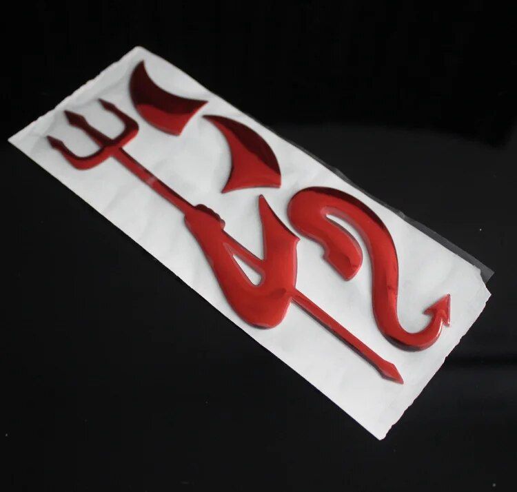 3D Little Devil Horns Car Sticker