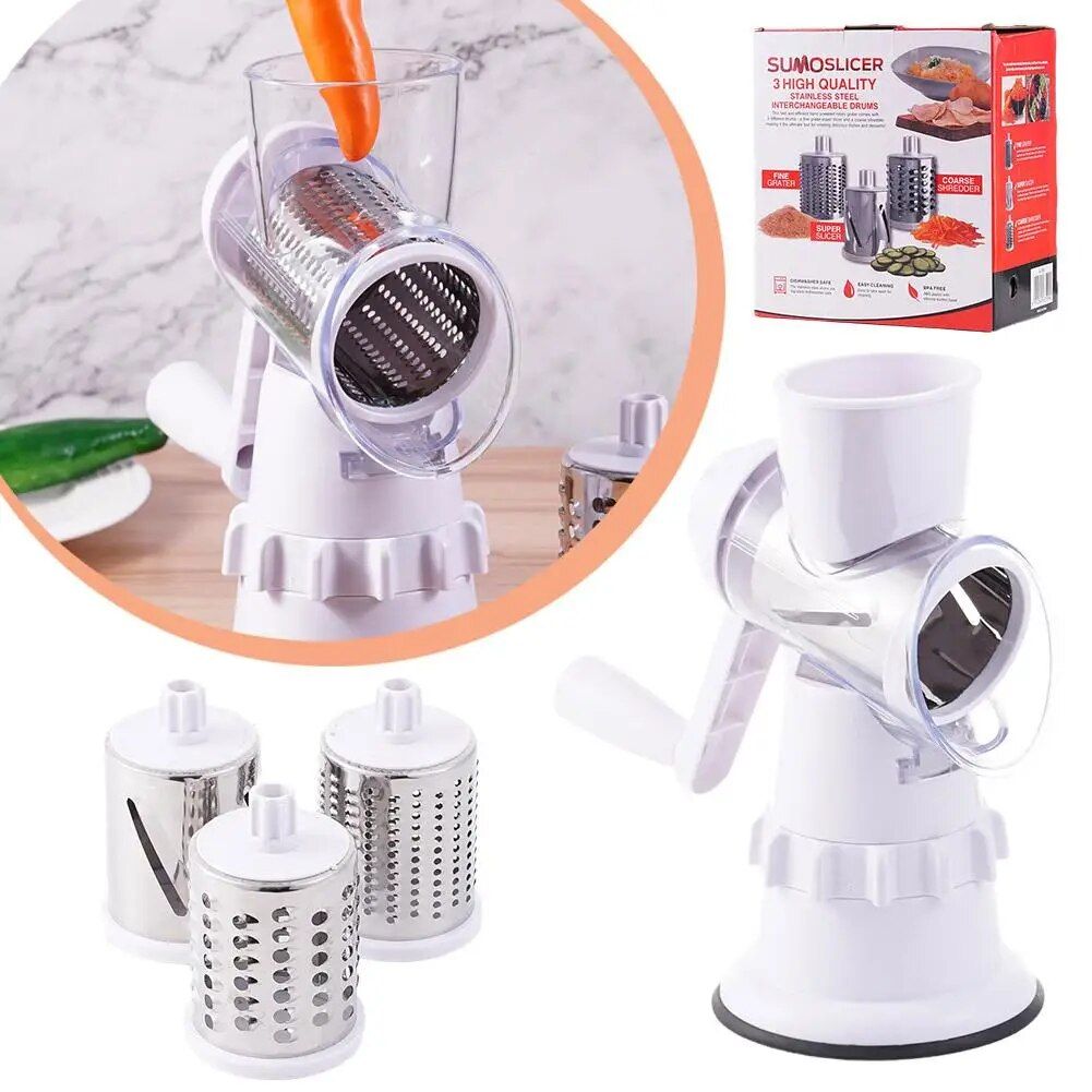 Multi-Function Manual Rotary Cheese Grater