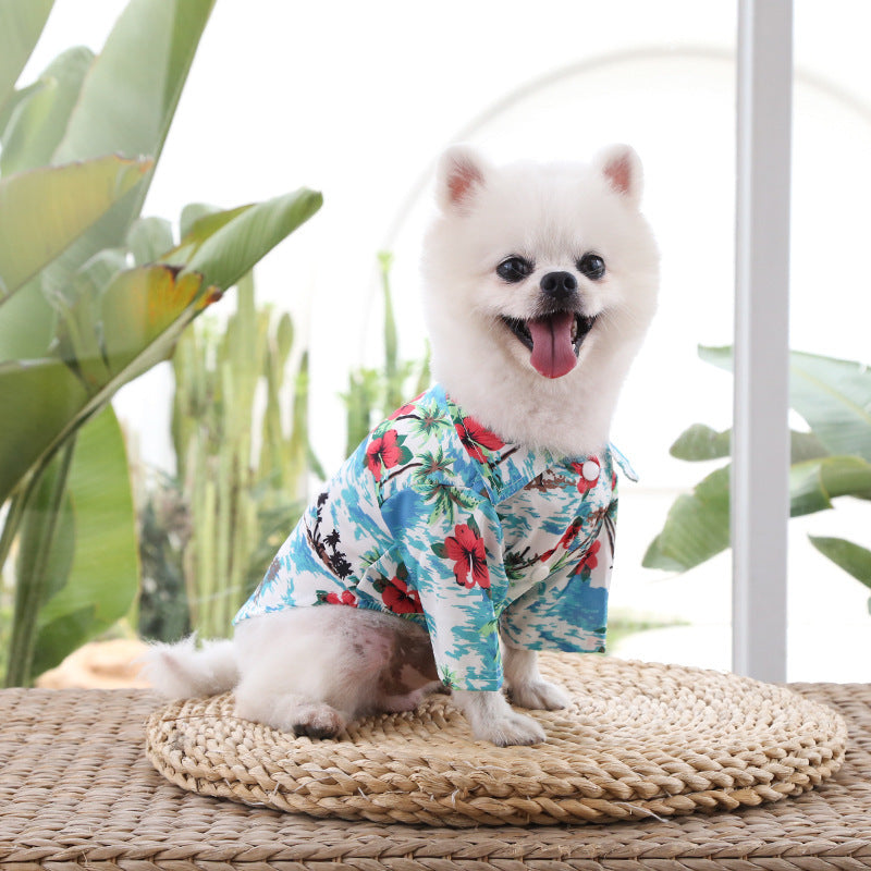 Hawaiian Summer Breeze Dog T-Shirt