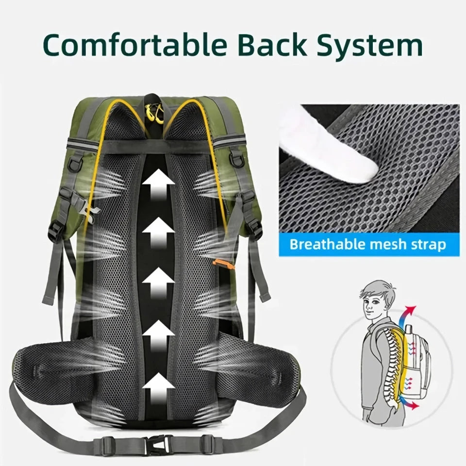 Large Capacity Waterproof Hiking Backpack