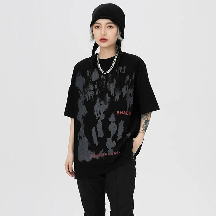 Shadow Letter Hip Hop T-Shirt