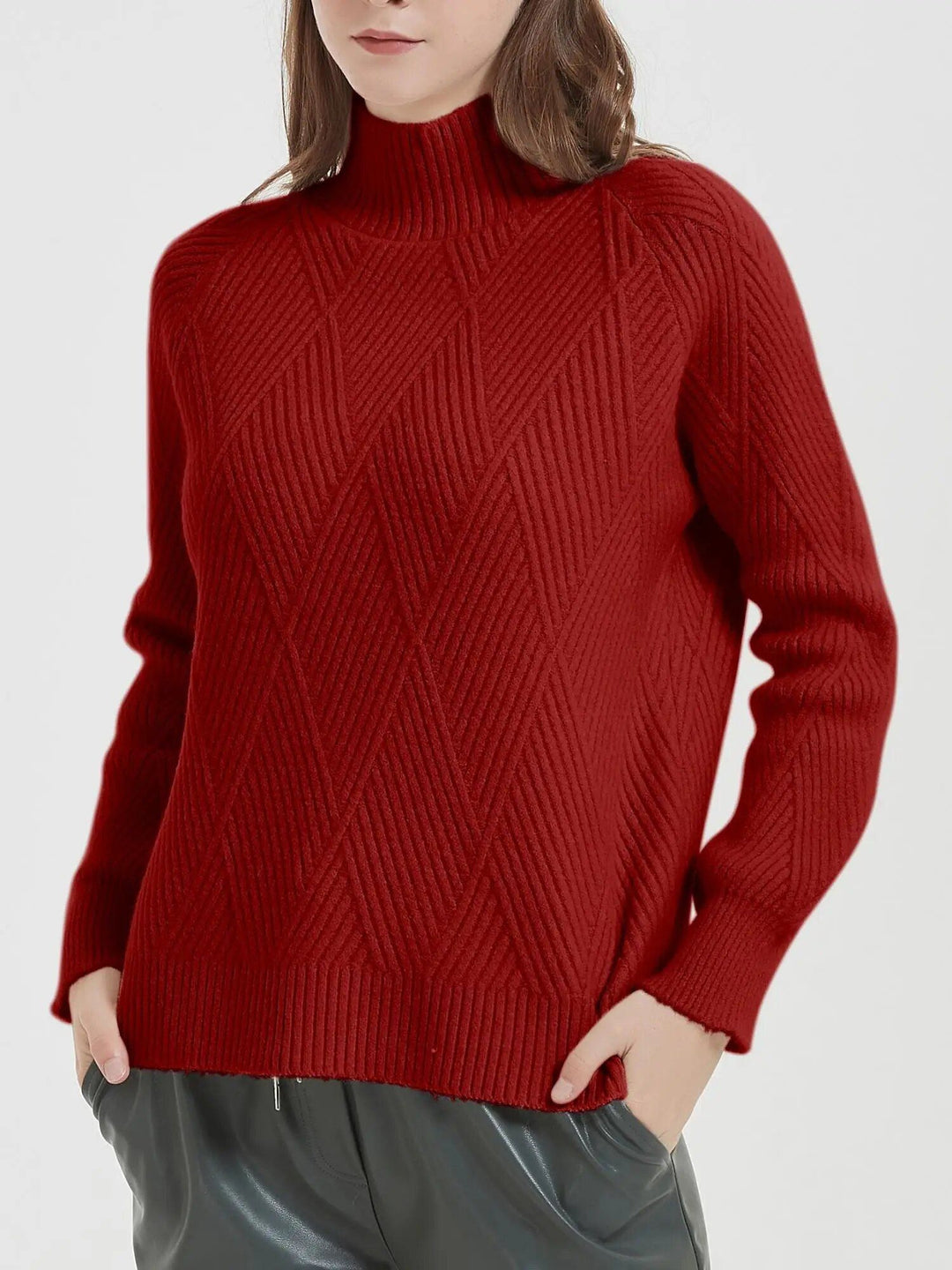 Classic Casual Knitted Turtleneck Sweater