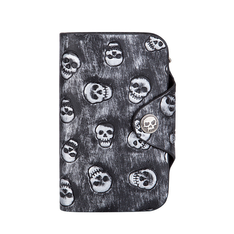 Punk Rock Wallet Skull Anti-theft Chain Clutch