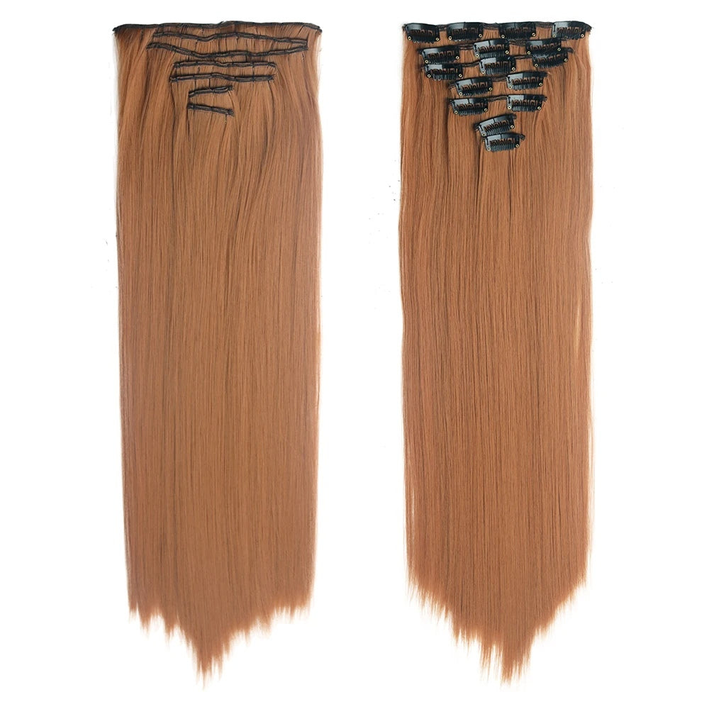 Long Wavy Ombre Clip-In Hair Extensions