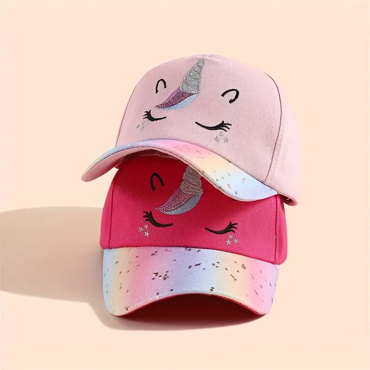 Unicorn Embroidered Snapback Cap for Kids