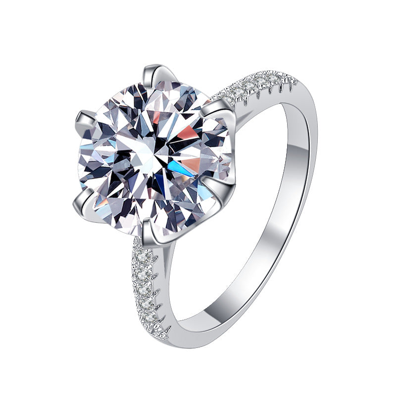 Women's Fashion Mosonite Diamond Ring