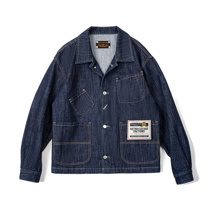 Retro Four-pocket Single-breasted Denim Jacket