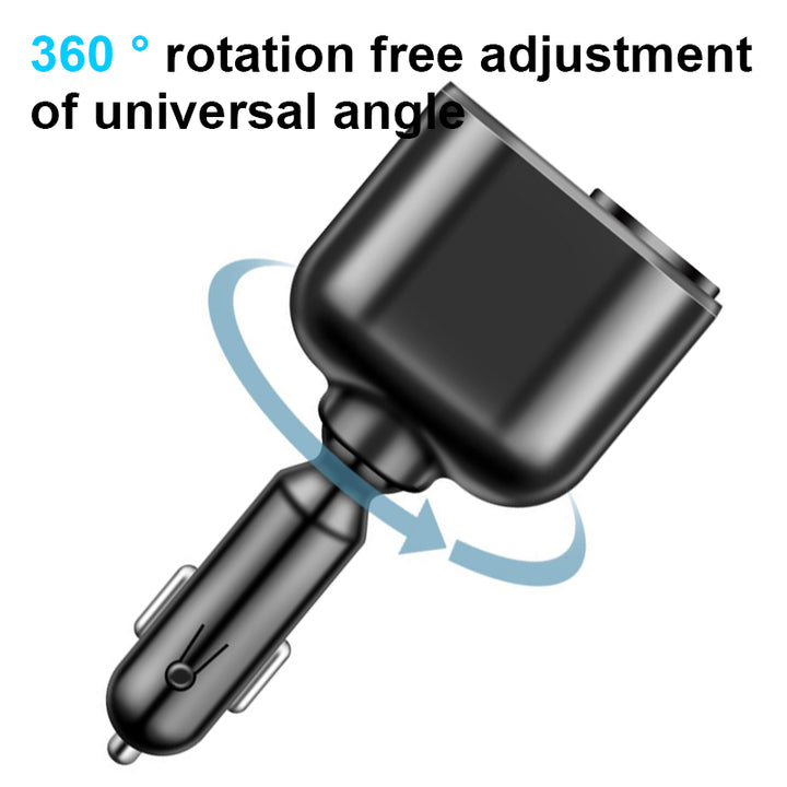 66W QC3.0 Dual USB Car Charger with LED Display and Fast Charging