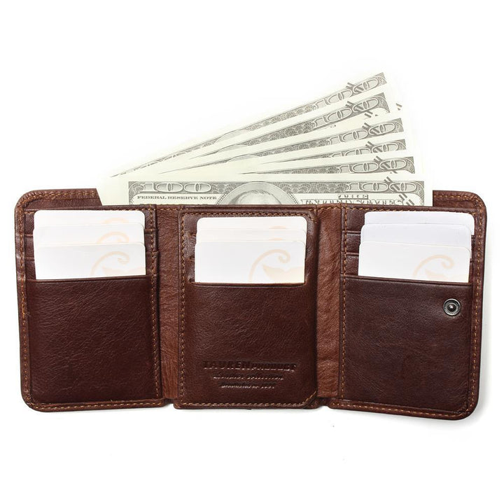 Men's ultra-thin leather wallet