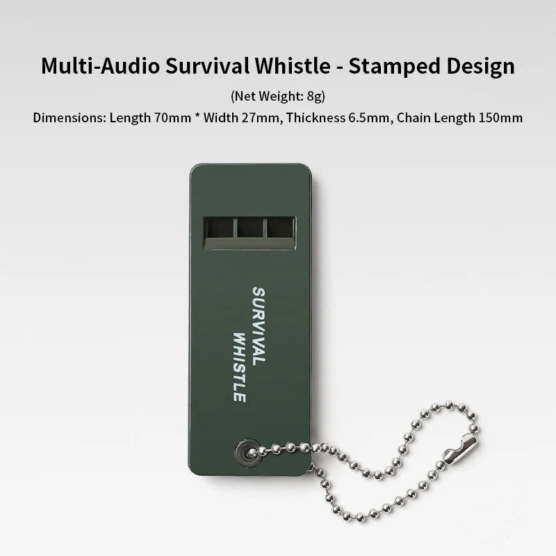 3-Frequency High Decibel Survival Whistle