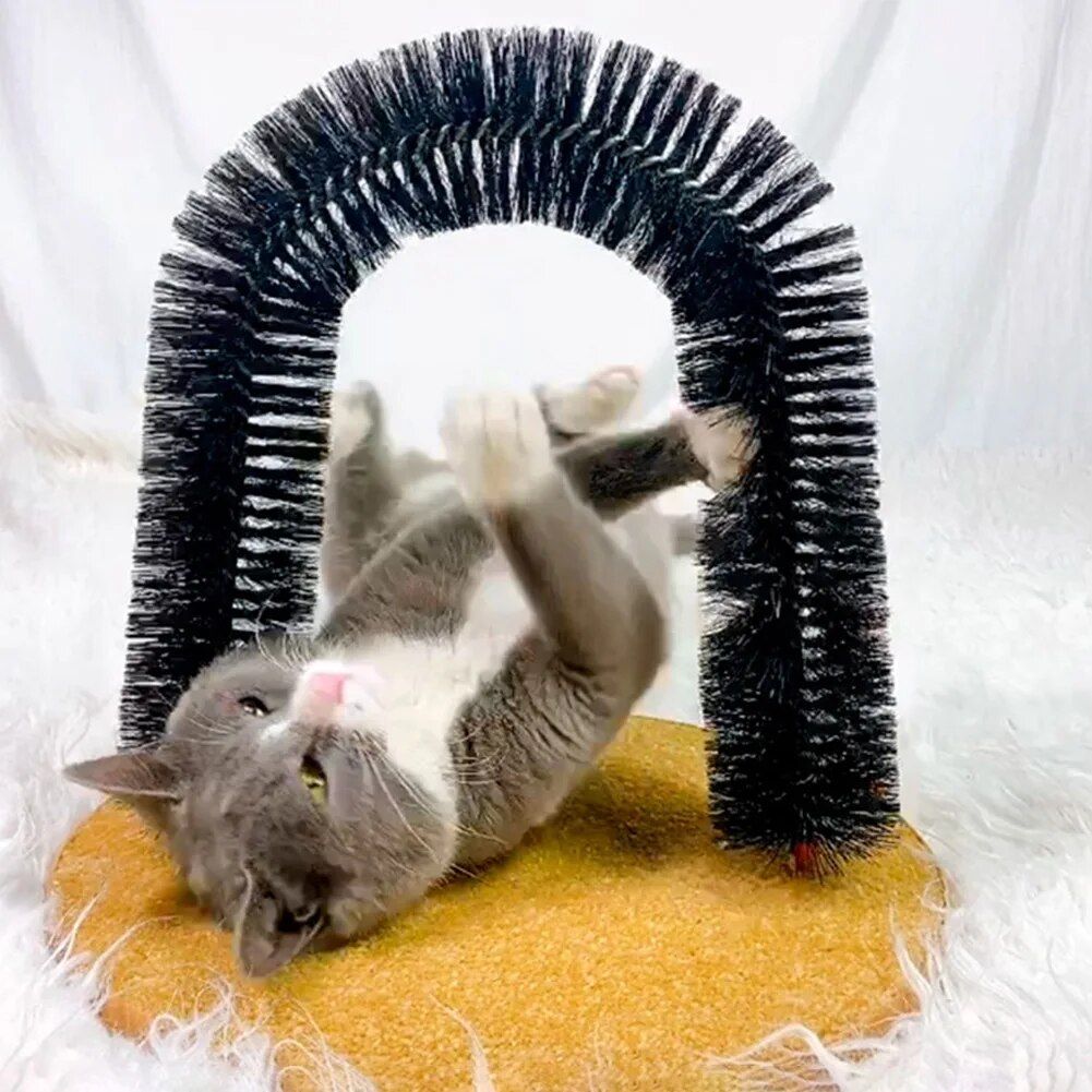 Cat Massage Arch Brush and Play Toy