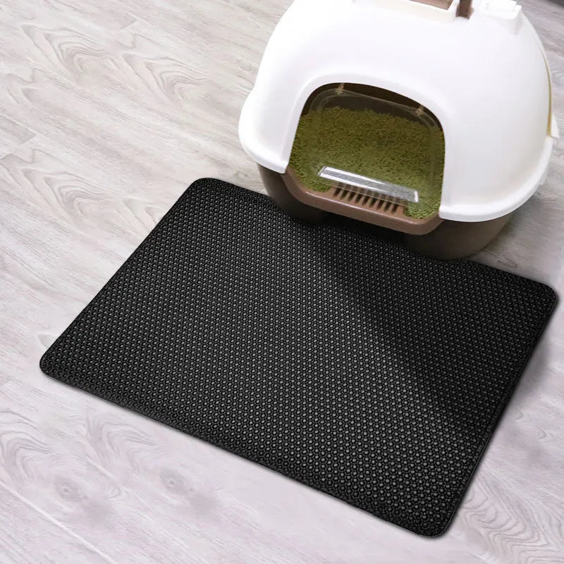 Double Layer Non-Slip Waterproof Cat Litter Mat