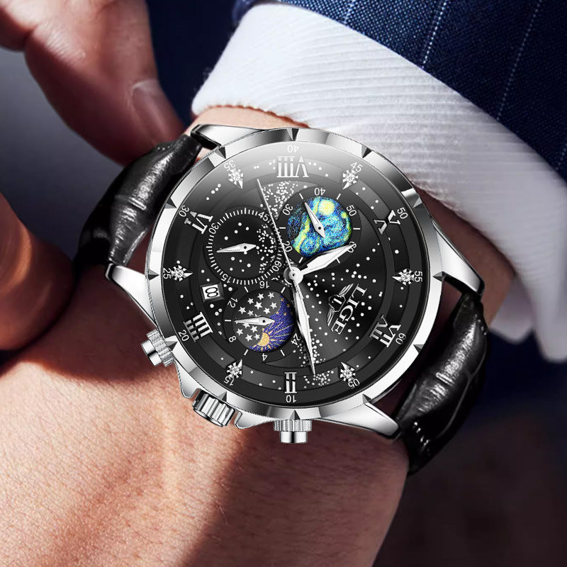 Men's Quartz Fashion Waterproof Business Watch