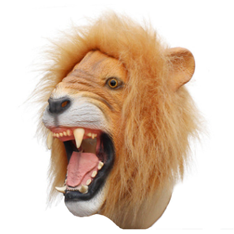 Halloween Lion Mask Latex Funny Scene Props