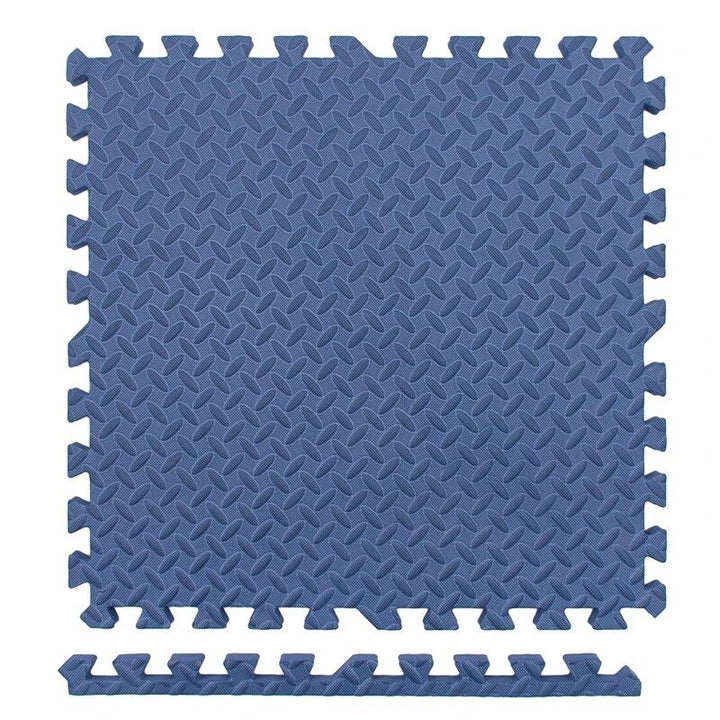 30x30cm Leaf Pattern Gym Mats - 12PC Non-Slip, Thick Fitness Floor Set