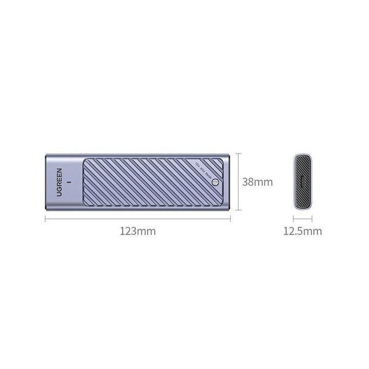 High-Speed M.2 SSD Enclosure Adapter | 10Gbps USB 3.2 Gen2 | Dual Protocol NVMe & SATA