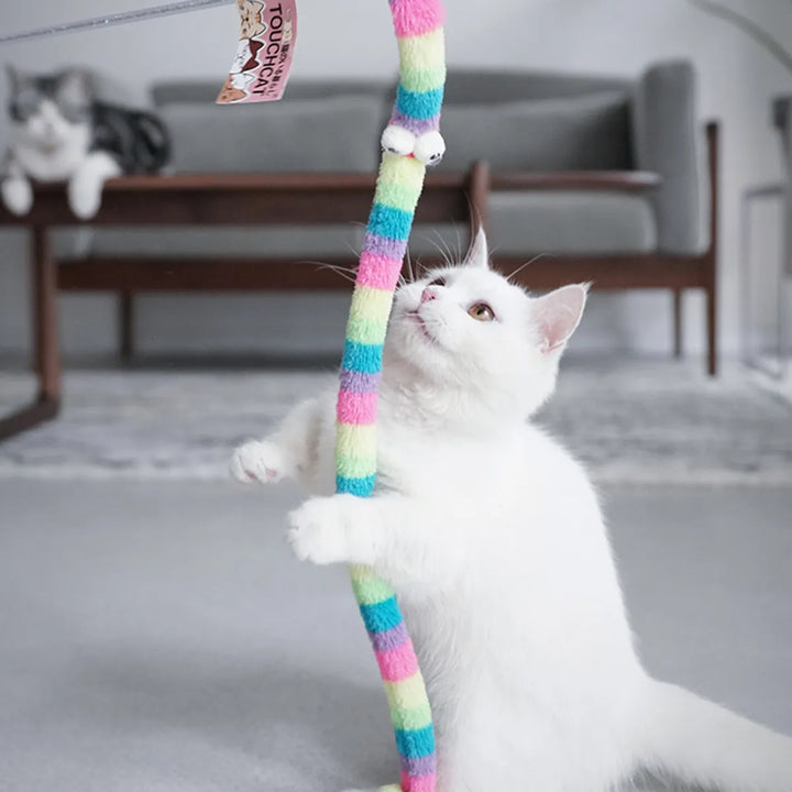 Cat Teaser Wand Toy: Entertain Your Feline Friend with Fun and Fitness